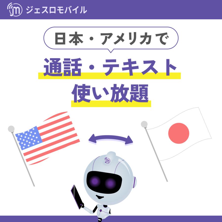 アメリカeSIM 11カ月 留学プラン【ジェスロモバイル】データ無制限 月 /3GBまで高速 通話し放題 ハワイ含む プリペイドSIM T-mobile回線｜jethromobile｜02