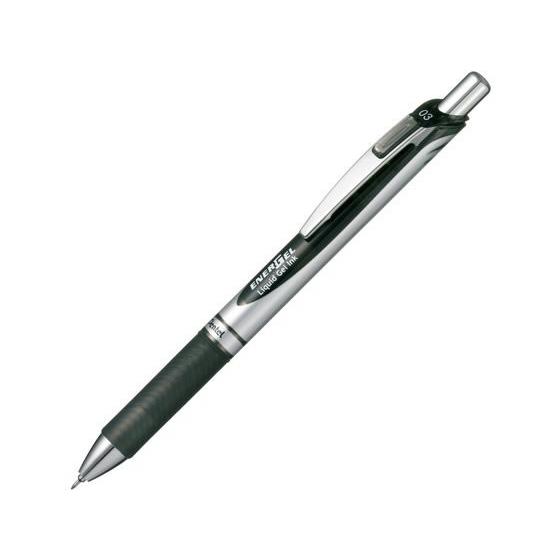 ぺんてる（Pentel） ノック式 エナージェル 0.3mm 黒 BLN73-A 黒インク