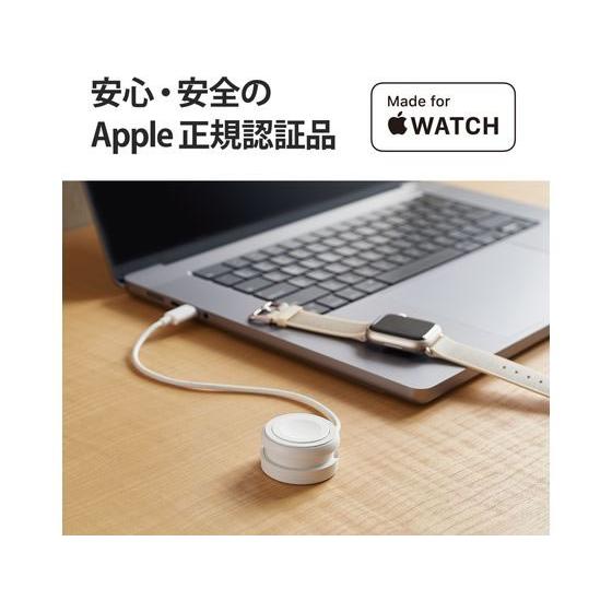 【お取り寄せ】エレコム Apple Watch磁気充電ケーブル 23cm 巻取り ホワイト｜jetprice｜02