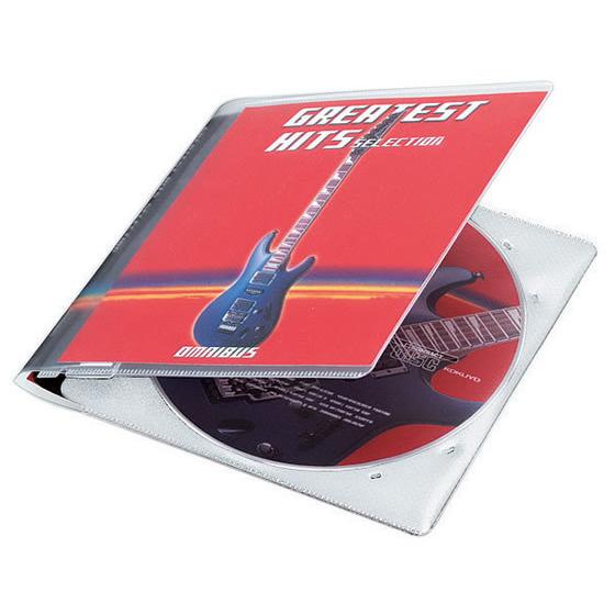 KOKUYO（コクヨ） CD／DVD用ソフトケース(MEDIA PASS)1枚収容 白 100枚