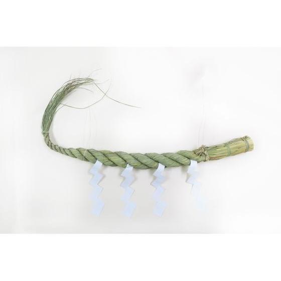 山一商店 しめ縄 3尺(袋入・白タレ・紐付) K-42316 店舗 ＰＯＰ 掲示 | 