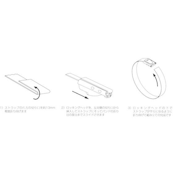 パンドウイット　MLTタイプ　長尺ステンレススチールバンド　エクストラヘビータイプ　MBEH-TLR　長さ:76.2m／巻　幅:12.7mm　SUS304　MBEH-TLR