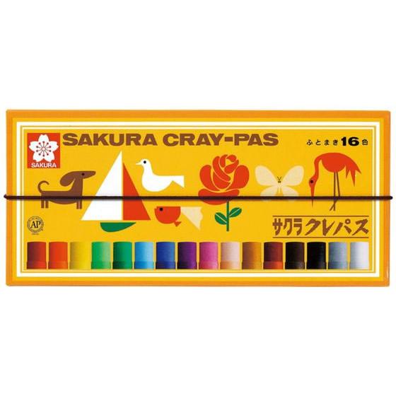 サクラクレパス サクラ クレパス太巻 16色 LP16R 16色セット