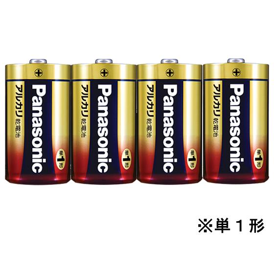 パナソニック アルカリ乾電池単1形1パック4本 LR20XJ 4SW  アルカリ乾電池 単１ 家電｜jetprice
