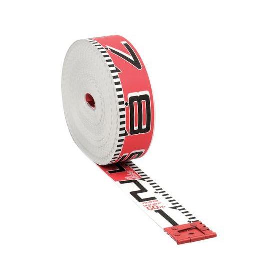 タジマ シムロンロッド 長さ50m 1mアカシロ仕様 紙箱 SYR-50K 標尺 測量 工事 作業 工具