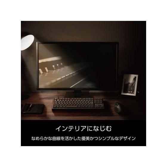 【お取り寄せ】エレコム 有線キーボード Leggero 静音 赤軸 メカニカル 黒_5