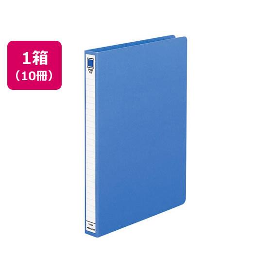コクヨ スプリングファイル(色厚板紙) A4タテ とじ厚20mm 青 10冊 Ａ４ スプリングファイル フラットファイル レターファイル