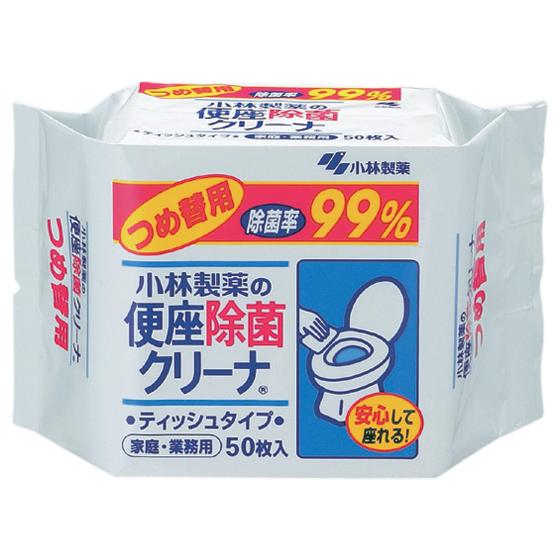 小林製薬 便座除菌クリーナー 家庭・業務用 詰替 50枚 トイレクリーナー トイレ清掃 清掃 清掃 | 小林製薬