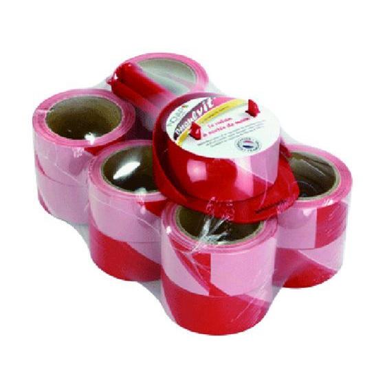 【お取り寄せ】SPEED TAPE[[R上]]用 替え磁気テープ 赤／白 12巻仕掛ける 虎磁気テープ 安全性のある防御すること磁気テープ こびり付く磁気テープ 荷造り キッチン、日用品、文具-テープ