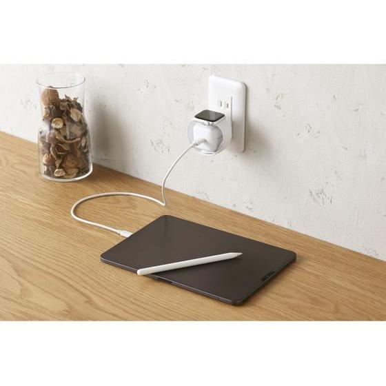 ELECOM - 【お取り寄せ】エレコム USB申し受ける器 アップルウォッチ申し受ける 30W 白いこと EC-AC9830WH スマートウォッチかかわり合い品 時辰儀