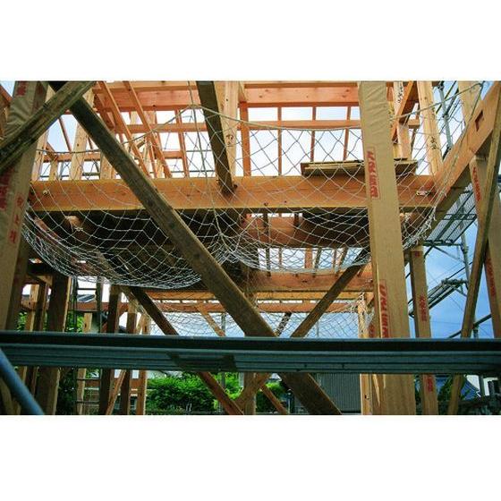 お取り寄せ】TRUSCO 安全ネット白3.2 幅5m×10m 目合100 菱目有結節