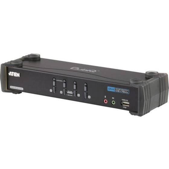【お取り寄せ】ATEN KVMPスイッチ 4ポート／DVI／デュアルリンク／USB2.0ハブ搭載 切替機 分配器 ＰＣ周辺機器 パソコン 家電
