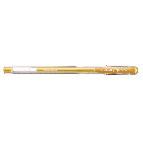 三菱鉛筆 ユニボールシグノ スタンダード 0.8mm 金 UM100.25 ゴールド