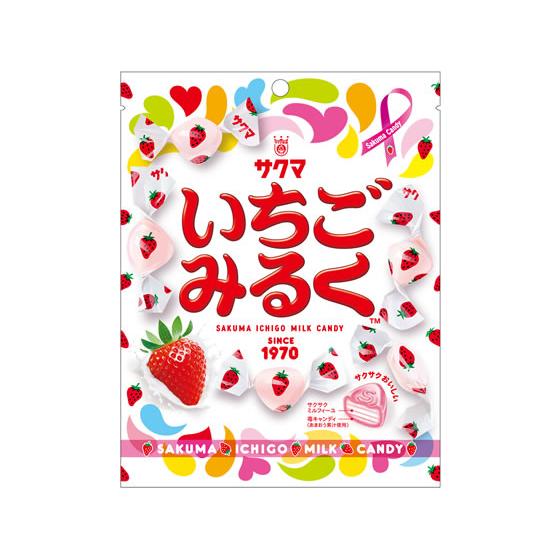 サクマ いちごみるく 83g キャンディ 飴 グミ タブレット お菓子