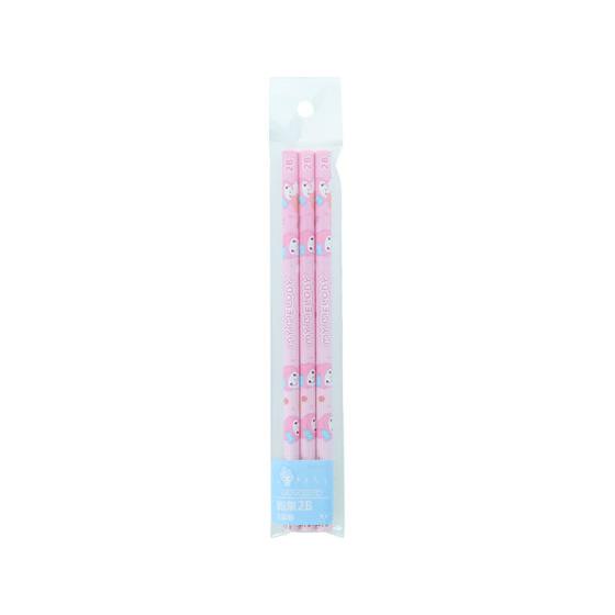サンスター文具 【限定】ステショ マシュマロポップ 鉛筆 2B 3本組