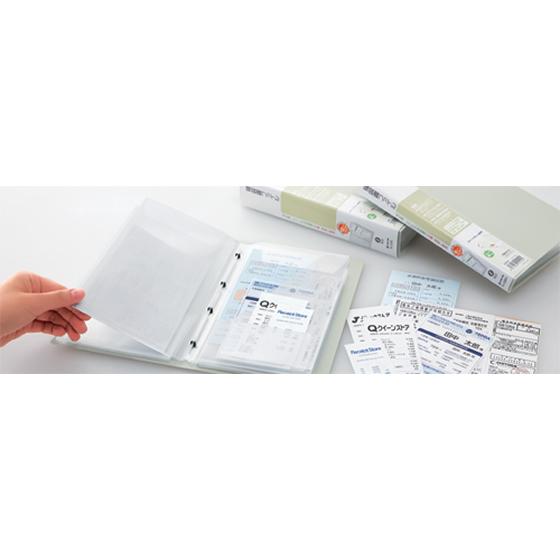 KING JIM（キングジム） スキットマン 領収書ファイルA4長辺1／3 12