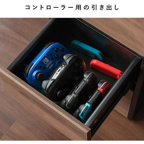 【お取り寄せ】宮武製作所 ゲーム機ワゴン REGABO レガボ ホワイト GRK-008R ゲーム機ラック リビング収納 収納家具 インテリア 収納の画像