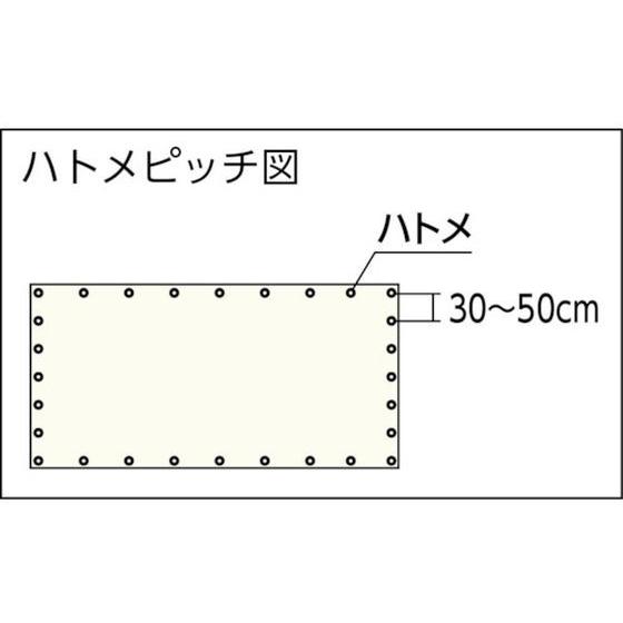 TRUSCO　防炎シートα軽量　幅5.4m×長さ5.4m　GBS-5454A