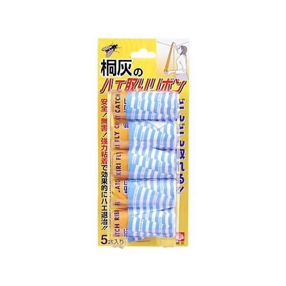 桐灰 ハエ取りリボン 5本入 虫除け 殺虫剤 防虫剤 掃除 洗剤 清掃 