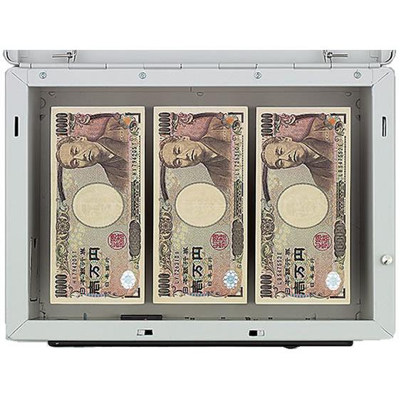 コクヨ 手提げ金庫(テンキー付) B5 ライトグレー CB-T12M 手提金庫 現金管理_3