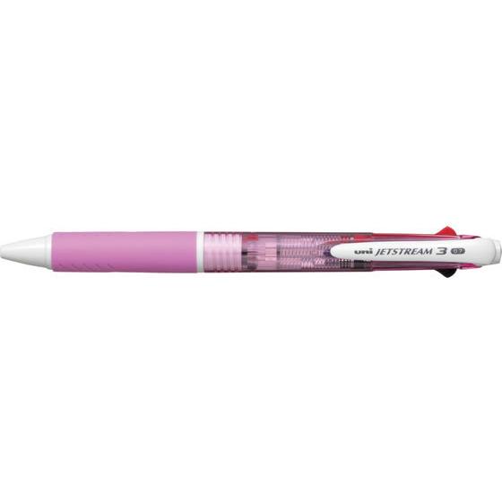 三菱鉛筆 ジェットストリーム3色ボールペン0.7mm ピンク  ３色 油性ボールペン 多色 多機能｜jetprice