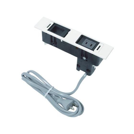 スガツネ工業 (210020486)DML-PB-WTデスクトップマルチタップ OA