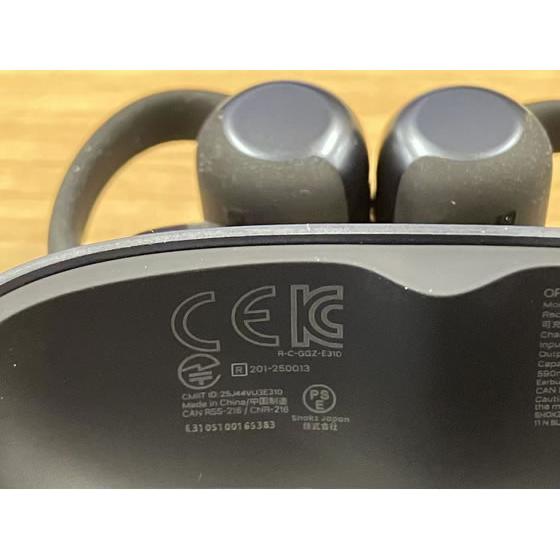 お取り寄せ】SHOKZ ワイヤレス骨伝導イヤホン OpenDots ONE-Black SKZ