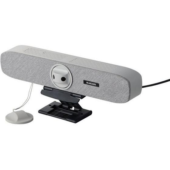 【お取り寄せ】エレコム ビデオバー スピーカーマイク一体型 グレー UCAM-VB60FBGY ＷＥＢカメラ ＰＣ周辺機器 パソコン 家電