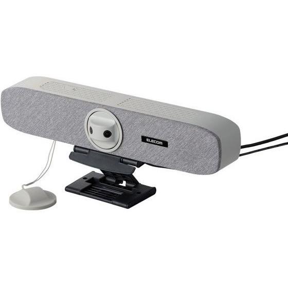 【お取り寄せ】エレコム ビデオバー スピーカーマイク一体型 グレー UCAM-VB60FBGY ＷＥＢカメラ ＰＣ周辺機器 パソコン 家電