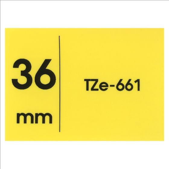 ブラザー ラベルテープ36mm黄色 黒文字 5個入り TZe-661V 黄 イエロー ピータッチテープ ブラザー ピータッチ 事務機器_2