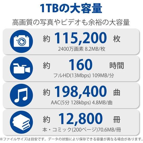 【お取り寄せ】エレコム 外付けSSD 1TB USB3.2 ホワイト ESD-EMB1000GWH ＳＳＤ 外付けドライブ ＵＳＢメモリ パソコン 家電の画像