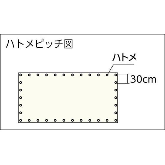 TRUSCO　ストロングメッシュシート　3.6m×5.4m　グリーン　GM-3654GN