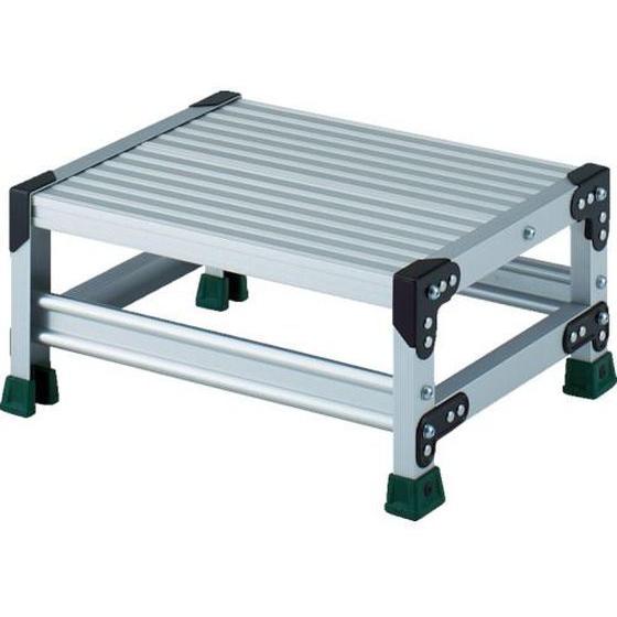 TRUSCO アルミ合金製作業台 1段 高さ0.25m 天板500×400 TSF-1525 はしご 踏み台 台車 作業