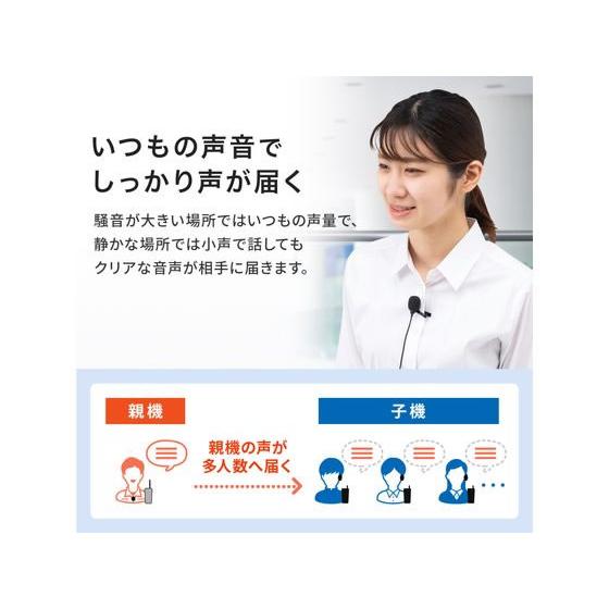 【お取り寄せ】サンワサプライ ワイヤレスガイドシステム(親機) MM-WGS2TN 拡声器 マイク オーディオ ヘッドホン テレビ 家電の画像