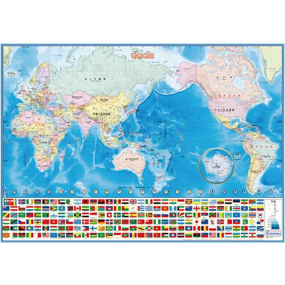 デラックス世界地図帳 デビカ いろいろ書ける!消せる!世界地図 073102 : JetPrice - 通販