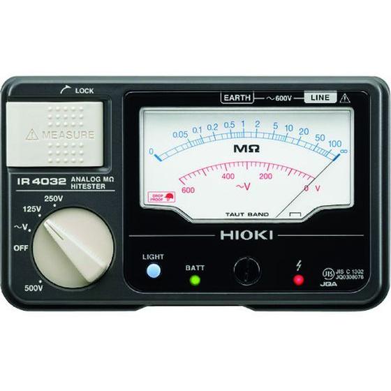 HIOKI 【お取り寄せ】HIOKI アナログ絶縁抵抗計(3レンジ) IR4032-11 