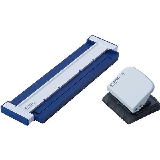 絶品 カール事務器 ゲージパンチ A5長辺 ブルー 穴 Gp B