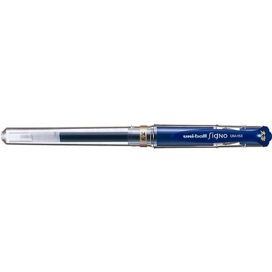 三菱鉛筆 ユニボールシグノ 太字 1.0mm 青 UM153.33 青インク