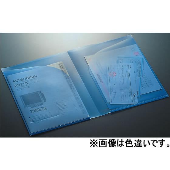 KOKUYO（コクヨ） クリヤーホルダー〈ポケット2〉PP A4(A3・二つ折り