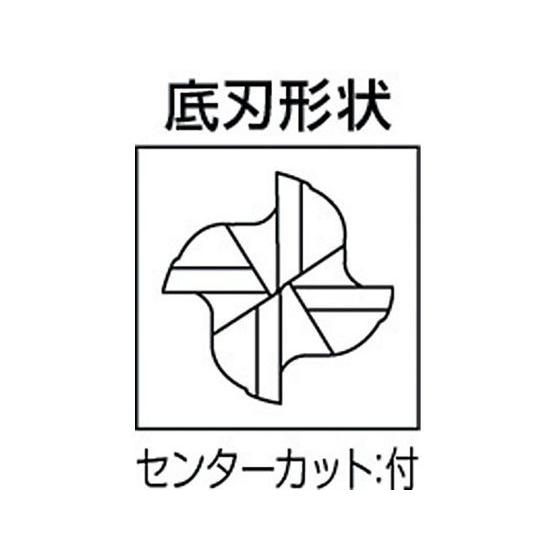 【お取り寄せ】三菱K 4枚刃バイオレット ハイススクエアエンドミルミディアム刃長(M)16mm VA4MCD1600  エンドミル エンドミル保管 切削工具 作業｜jetprice｜02