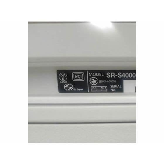 カシオ 電子レジスター20部門 ホワイト SR-S4000-EX-20SWE : b578dv 
