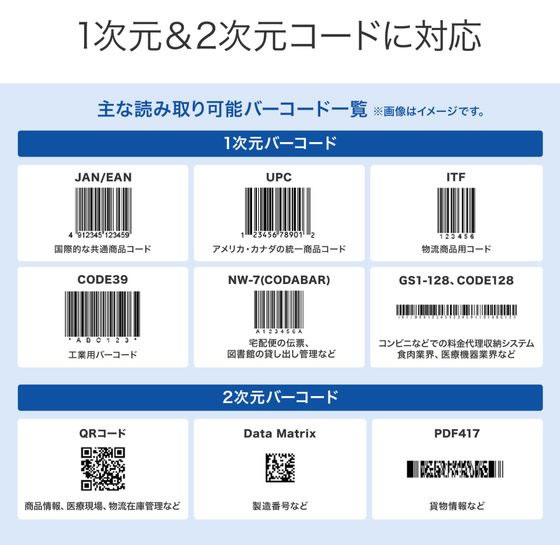 【お取り寄せ】サンワサプライ Bluetooth対応2次元バーコードリーダー BCR-BT2D3W カードリーダー バーコードリーダー ＰＣ周辺機器 パソコン 家電 | SANWA SUPPLY | 03