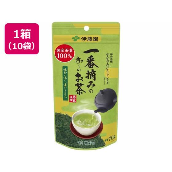 一番摘みお～いお茶　70g　10袋 伊藤園（ITO EN） 一番摘みのお〜いお茶 かなやみどり70g×10袋