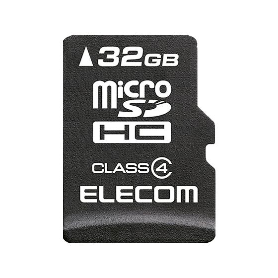 【お取り寄せ】エレコム microSDHCカード Class4 データ復旧サービス付 32GB  ｍｉｃｒｏＳＤ ＳＤＨＣメモリーカード 記録メディア テープ｜jetprice