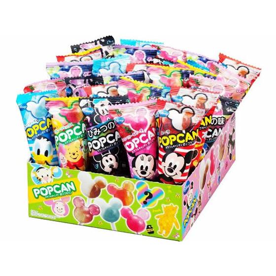 江崎グリコ ポップキャン 30本入 キャンディ 飴 グミ タブレット お