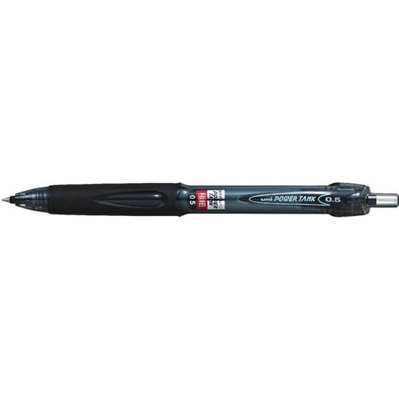 リージャ PowerTank(パワータンク) 三菱鉛筆 パワータンクスタンダード(ノック式)0.5mm 黒 黒インク 油性