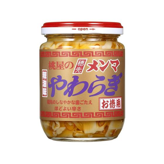 桃屋（momoya） 穂先メンマ やわらぎ(辣油味) お徳用 210g 缶詰 野菜類