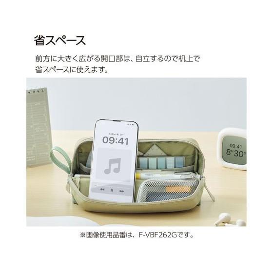 コクヨ ツールペンケース[カバコ]ハーフポケット サックスブルー ペン