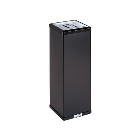テラモト - 【お取り寄せ】消煙灰皿 黒 SS-255-000-6 灰皿照明ランプ手あい 紙くずかご ゴミ袋 洗い濯ぎ オフィス家具-その他オフィス家具