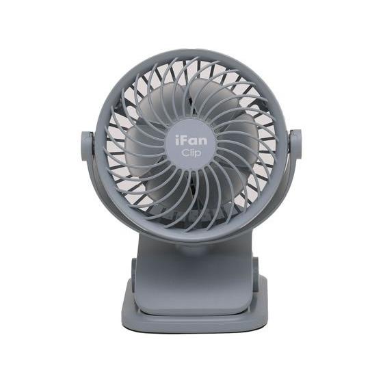 エレス アイファンクリップ2 4WAYデスクファン グレー IF-CL25-GY 卓上 